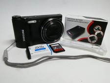 Samsung WB150 Black 14.2MP 18x Zoom Lens HD Movie WiFi Premium Camera 8GB SD