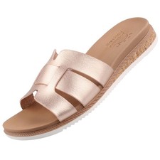 Skechers Desert Kiss Low Peak Look Damen Pantolette Sandale Roségold 114707-RSGD