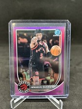 2025-26 Bowman Immanuel Quickley Variation Fuchsia Refractor 042/199