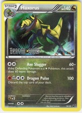 Pokemon Haxorus 16/20 Holo Rare Dragon Vault Pokemon Near Mint Stamped