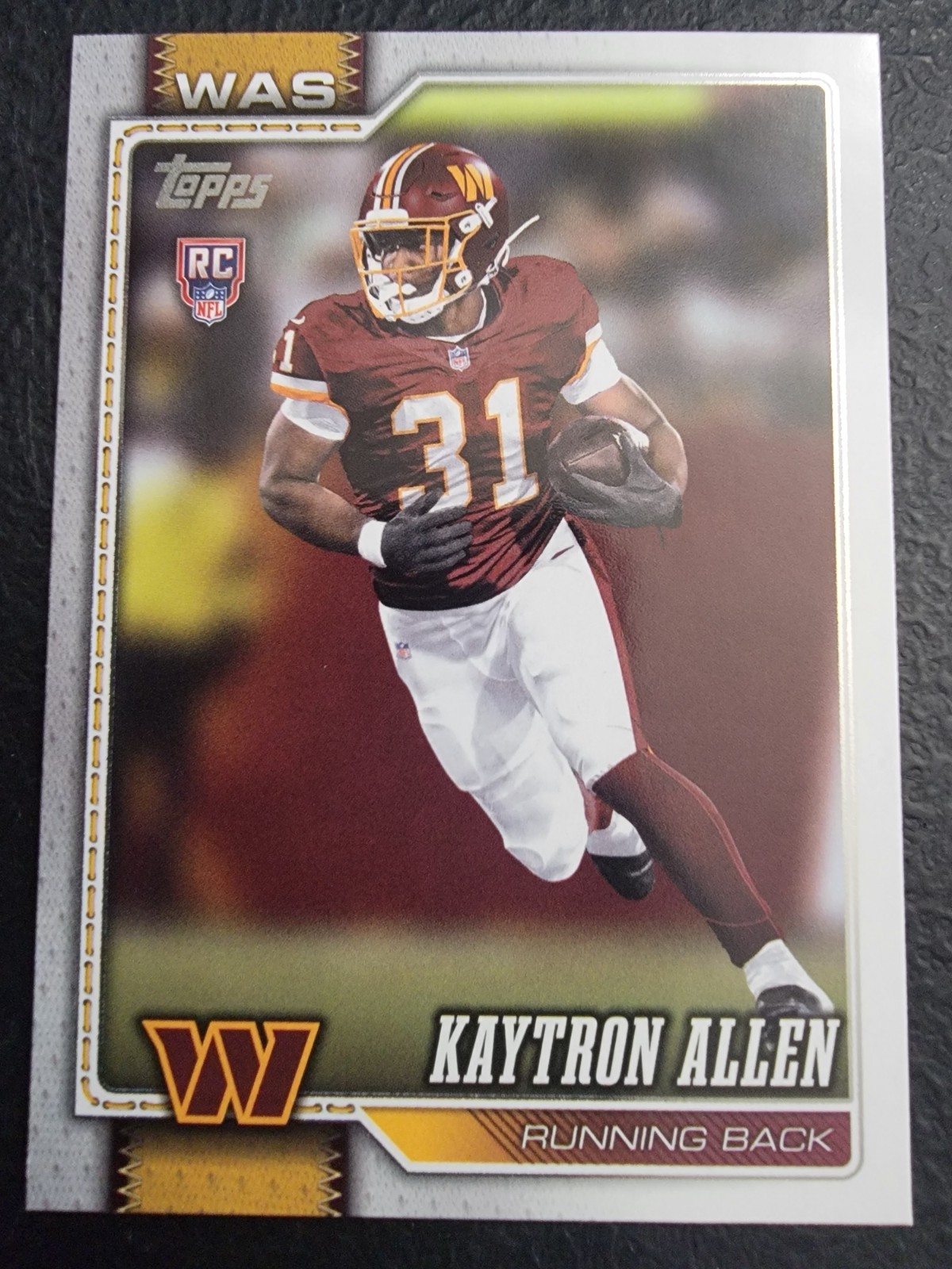 2026 Topps Flagship Football Kaytron Allen #315 Rookie Card RC