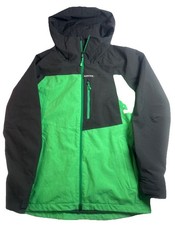 Men  s Burton Lodgepole 2L  Black / Green Size Large Winter Snow Jacket.