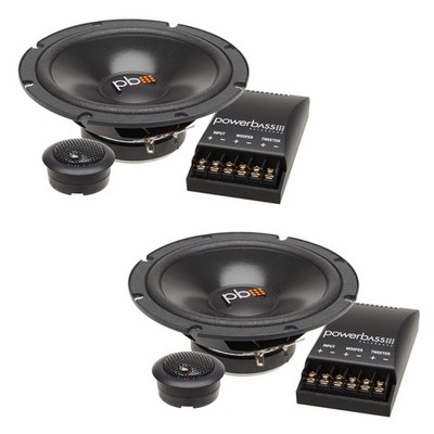 PowerBass S-60C - 6.5'' Component OEM Replacement Speaker - Pair - Open Box