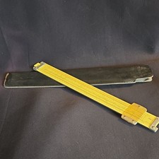 Vintage Pickett Yellow Slide Rule with Case Made in USA