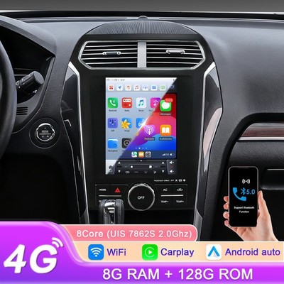 8+128GB Android 14 Carplay Radio Stereo For Ford Explorer 2011-2019 GPS Navi DSP