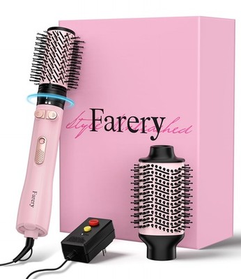2-in-1 Blow Dryer Brush Set for Frizz-Blowout | 2-inch Rotating Hair Dryer Br...