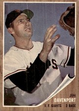 1962 Topps #9 Jim Davenport