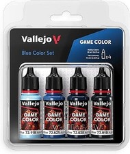 Vallejo Blue Game Color Paint Set 4 Colors  18ml - Hobby and Model Acrylic