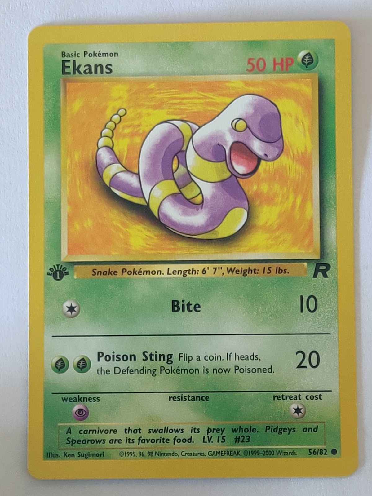 Ekans Common Team Rocket 56/82 NM
