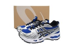 New Asics Gel Kayano 14 "1201A019-401" Monaco Blue and Silver Men's Shoes