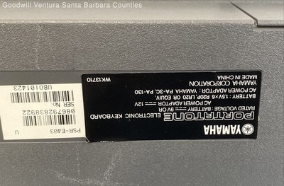 Yamaha PSR-E403 61 Key Portable Electronic Keyboard | eBay