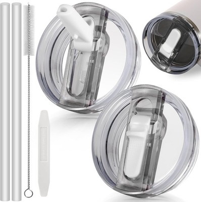 Stanley Cup Deckel Auslaufsicher,2 Stück Abnehmbar Ersatzdeckel für 40oz Becher 
