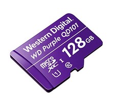 Image of Western Digital WD Purple SC QD101 128GB Smart Video Surveillance microSDXC Card