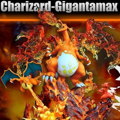 Crescent Charizard Gigantamax 1/6 Resin Statue Painted Model Figure Collectible