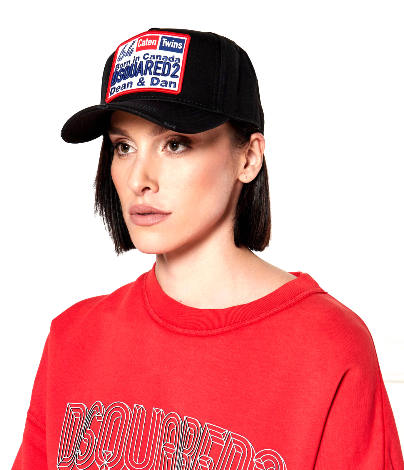 Dsquared2 Family Business 64 Black Baseball Cap Logo Canvas Adjustable Unisex image 5