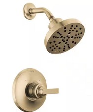 Delta T14289-CZ-PR Tetra 14 Series Gold Shower Faucet Set H2Okinetic Shower Head
