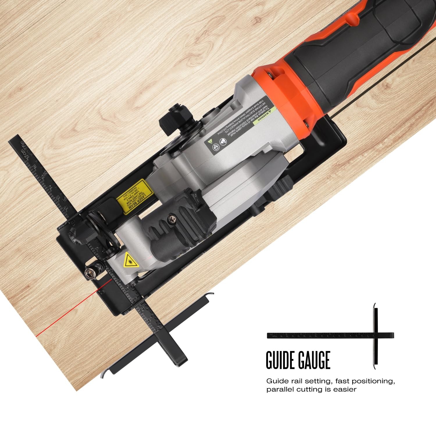 Yunirvana 4Amp 3500RPM Mini Circular Saw with Laser Guide, Vacuum Adapter