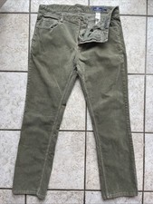 Vineyard Vines Men's 34x30 5-Pocket Corduroy Pants Olive Green Stretch