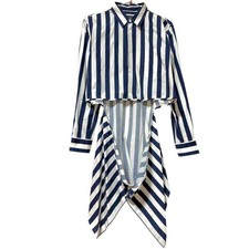 Comme Des Garcons Homme Plus Long Striped Shirt