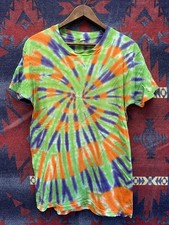 Vintage Tie Dye T Shirt Single Stitch All Cotton L 80s