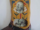 2 Hanging Picture Frames Wooden Cowboy Boots 2 Holes@ Country Western Rustic EUC — photo 7