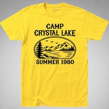 Camp Crystal Lake T-SHIRT Friday 13th Jason Voorhees vintage retro horror 1980