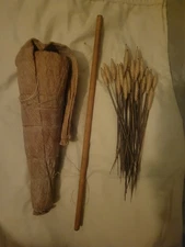 Antique South American Amazon Tribal Blow Darts Sheath and Gun