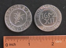 CS13 - CSNS Central States Cornhusker Shilling pewter commemorative Nebraska '25