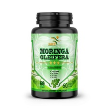 Moringa Oleifera Natural, Organic, 100 Pure Pills 60 MORINGA 10,000mg