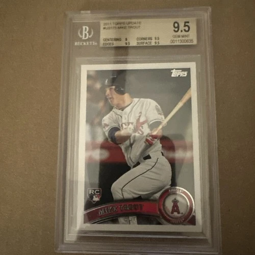 Mike Trout 2011 Topps Update Rookie Card #US175 BGS 9.5 Gem Mint