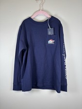 nwt boys small vineyard vines Pocket Tee Santa Naughty Nice List Navy