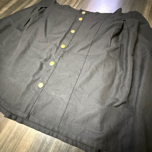 Torrid Black Mini Skirt Button Front Plus Size Skater Style Size 3 - Picture 4 of 4