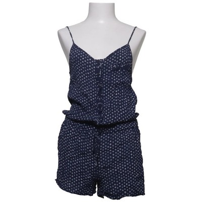 Anti Blue, Jumpsuit, Größe: M, ANTU04 ALLOVER PLAYSUIT, Blau/Weiß, Viskose #XGQ