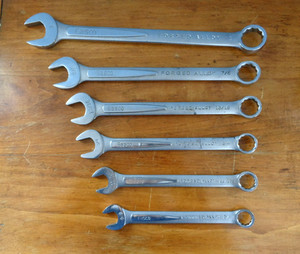 EASCO USA 6pc Combination Wrench Set SAE 5/8" - 1" Wrenches