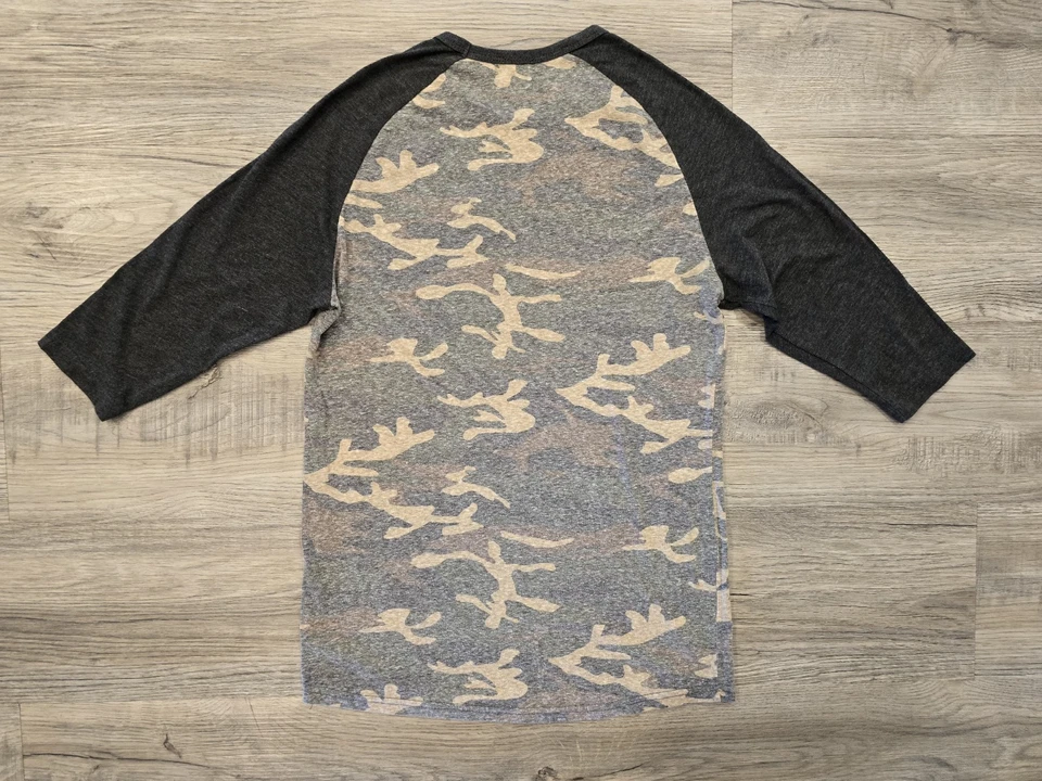 Camisa Fox Racing Mujer Pequeña Camuflada Calce Ajustado Manga Raglán Algodón Viscosa Ployeste Foto 2 de 4