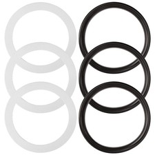 6 PCS Silicone Sink Strainer Seal Kit, 3 O-Rings Gasket with 3 Seal Ring Wash...