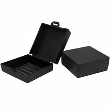 Elimeta Soap Holder 2 Pack, Shower Bar Case Box Fit Dr Squatch, Black