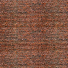 N Scale Brick Model Train Scenery Sheets – Five 6"x6" Self-adhesive Sheets