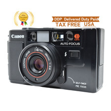 Near MINT Canon AF35M Autoboy Point Shoot black 35mm Film Camera From JAPAN