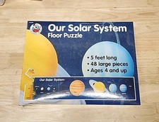 Our Solar System Floor Puzzle - 48 Piece Jigsaw Puzzles - 5 Feet Long - Learning