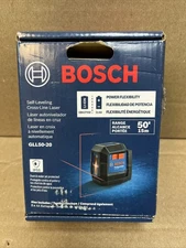 Bosch GLL50-20  Self-Leveling Cross-Line Laser 50' Range NEW Free Shipping!