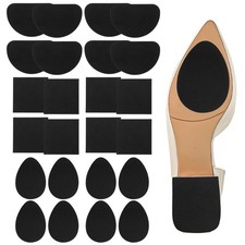 24 Pcs Non Slip Shoe Pads Self Adhesive Sole Protector, Small, Black