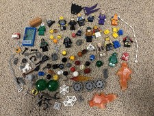 Lot Of Lego Minifigures And Accessories Helmets Handcuffs Hats