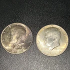 Lot of 2 1964 P Kennedy Half Dollars Super Tone! 90 Silver