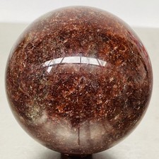 Natural strawberry Quartz Sphere Quartz Crystal Ball Reiki Healing 3740G
