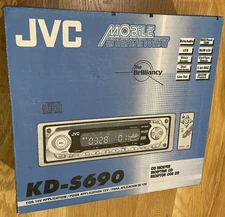 JVC KD-S690 Detachable CD Player In Dash Receiver-Old Stock Untested-Parts Only