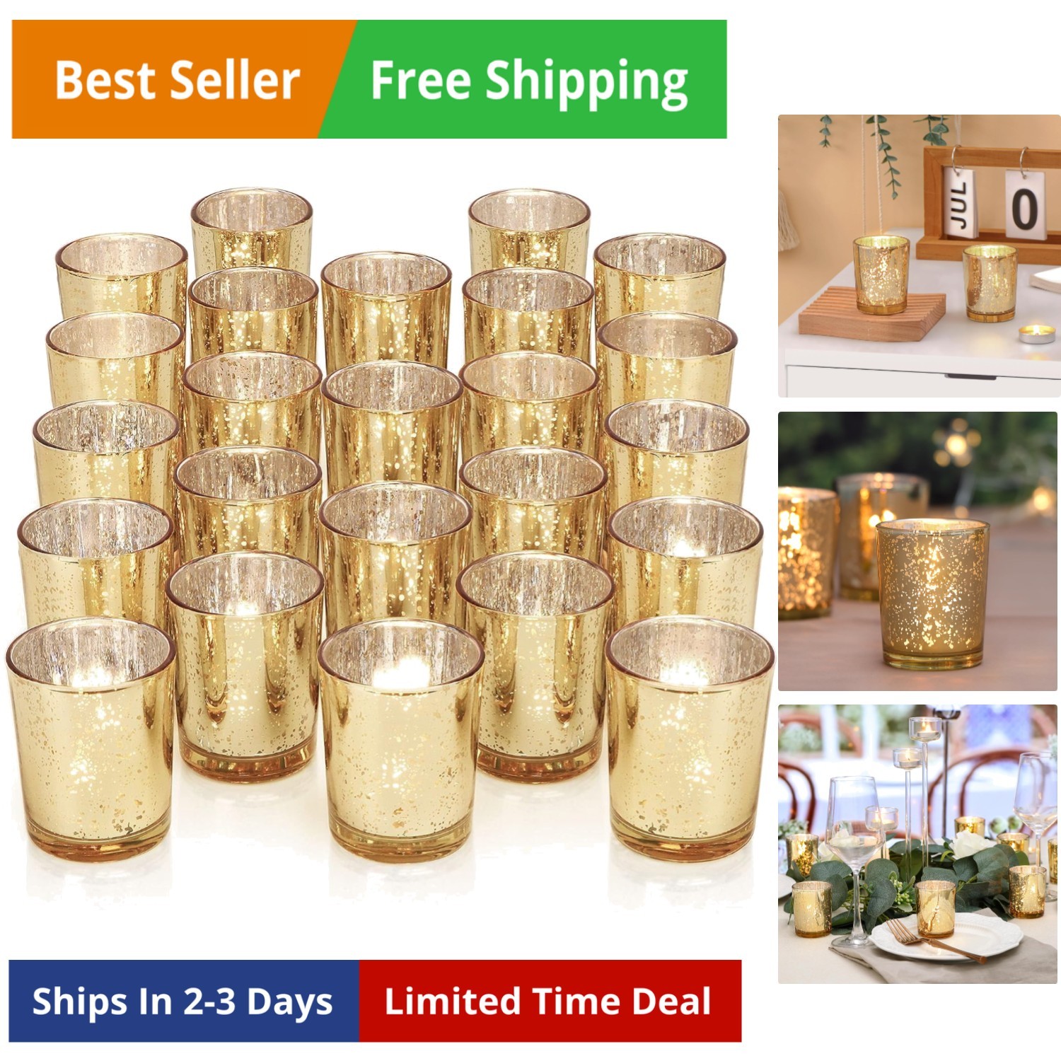 S For Wedding Centerpieces, Votive Candle Holde...