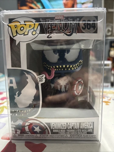 Funko Pop! Vinyl: Marvel Venomized Captain Marvel Figure with Protector #364