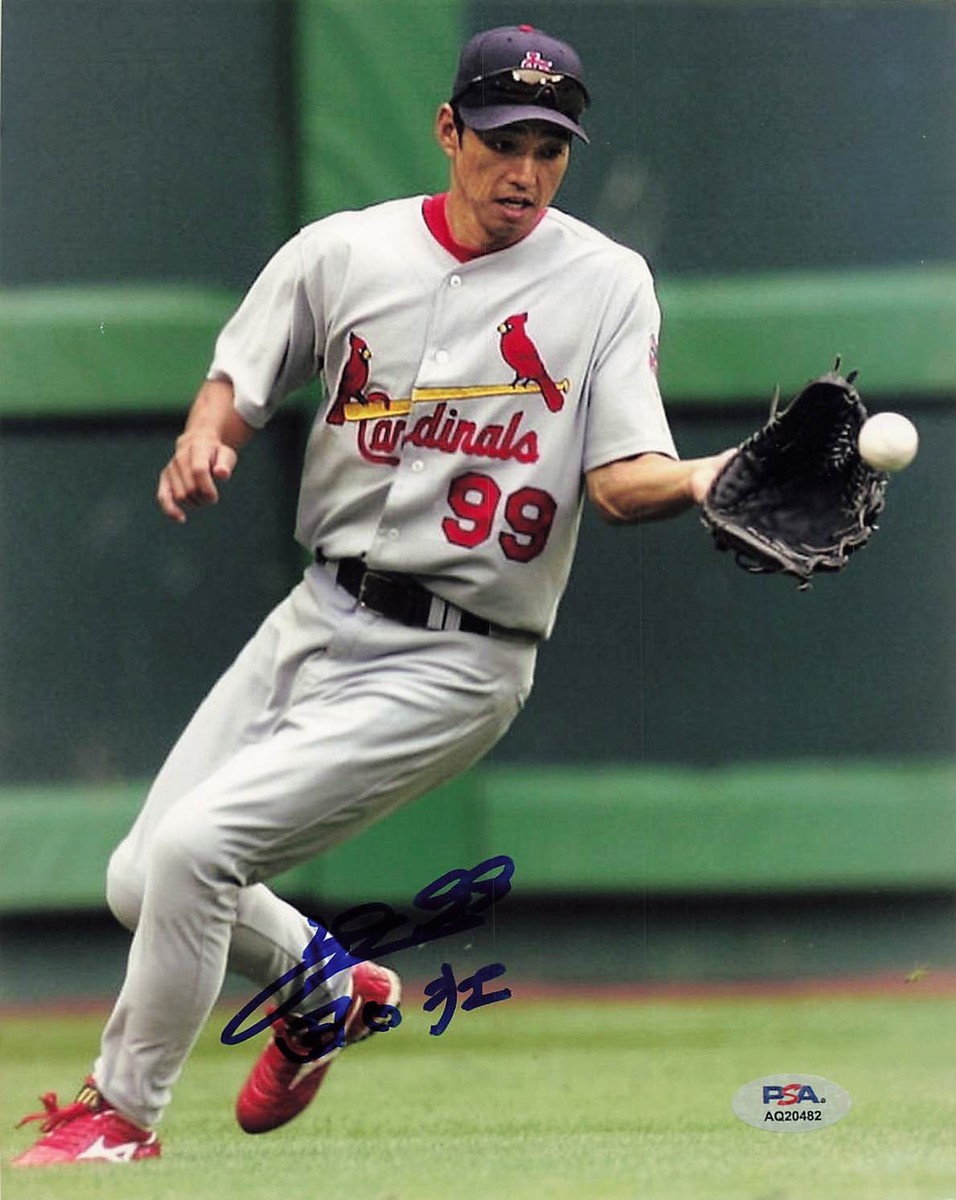 So Taguchi Cardinals Signed 8x10 Photo Autograph PSA/DNA AQ20482