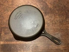 Vintage Wagner #6 Smooth Bottom Stylized Logo Cast Iron Skillet Restored 1056F